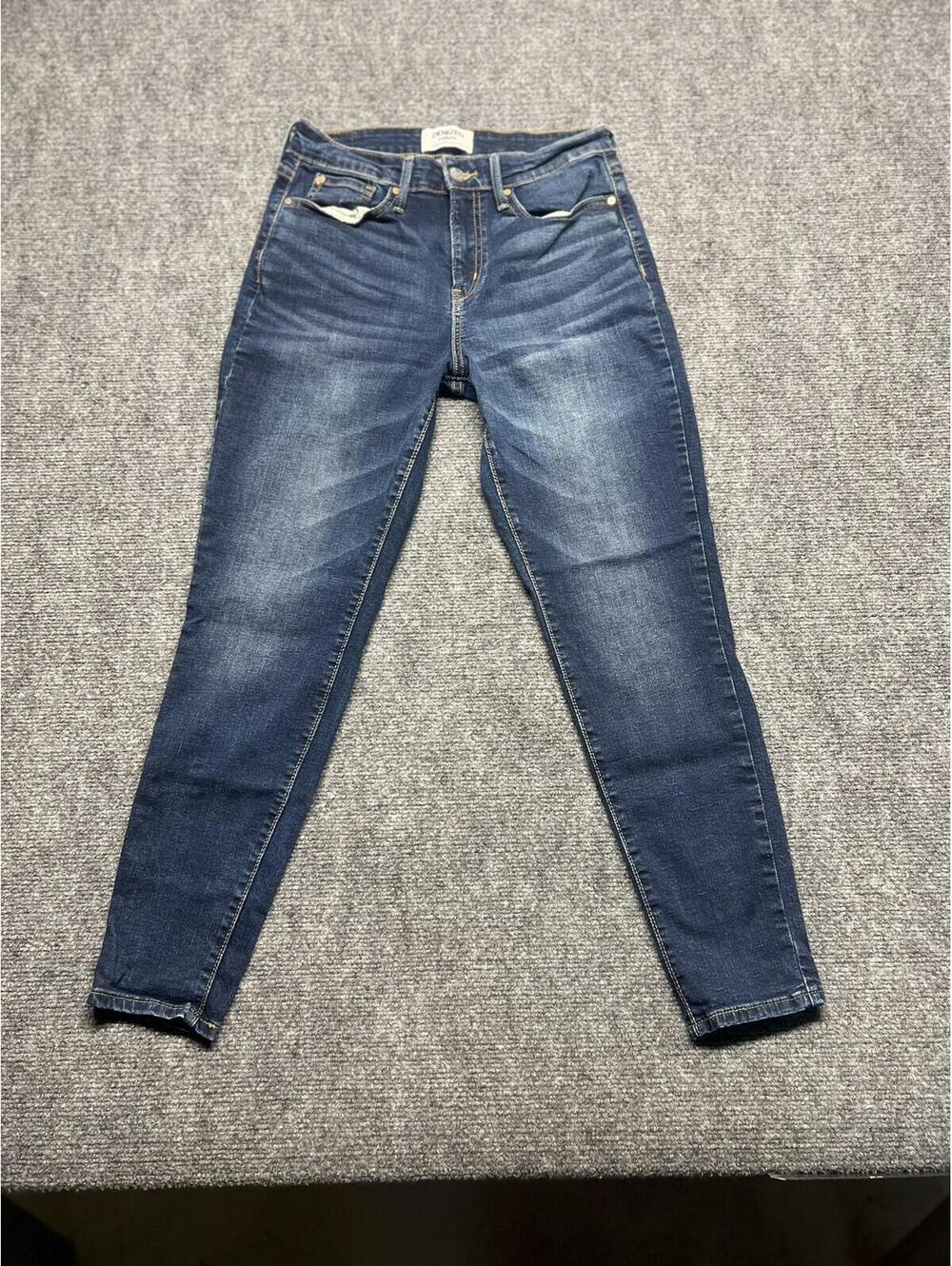 Denizen by Levis High Rise Skinny Jeans Womens 6S 28x28 Dark Wash Blue Stretch